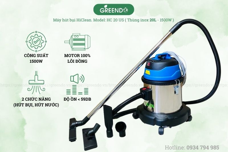 Đặc điểm của máy hút bụi công nghiệp HC 20/US