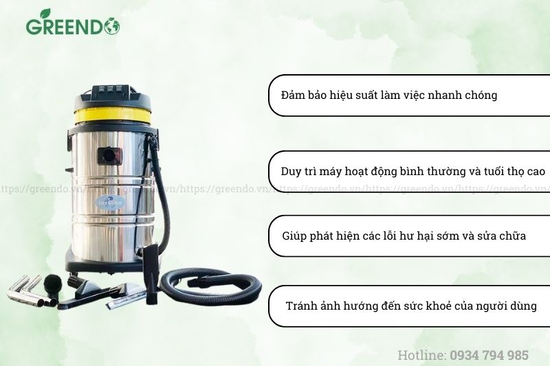 Bảo dưỡng máy hút bụi công nghiệp