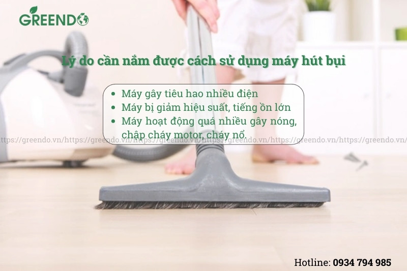 Cách dùng máy hút bụi