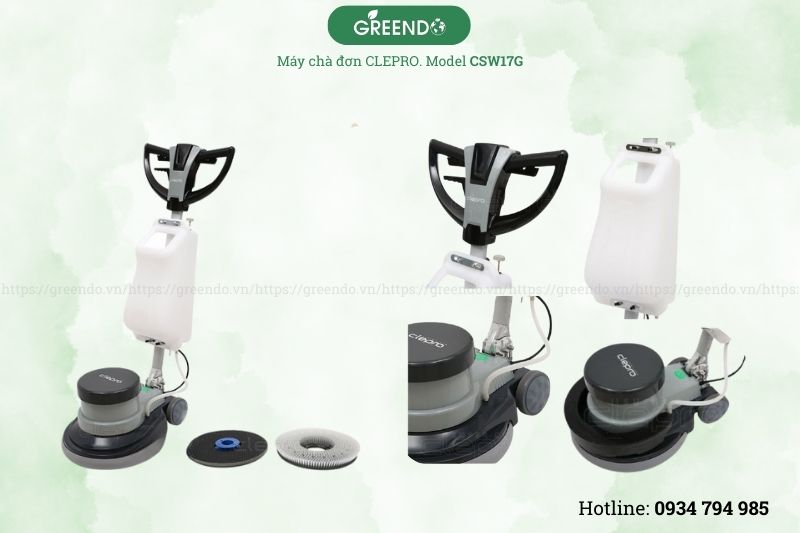 Cấu tạo máy chà đơn CLEPRO CSW17G