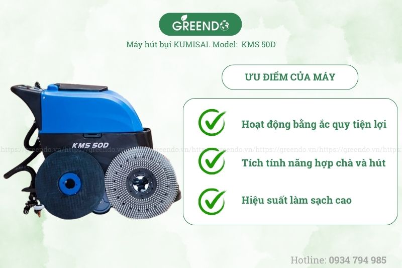 Máy chà sàn liên hợp Kumisai KMS-50D