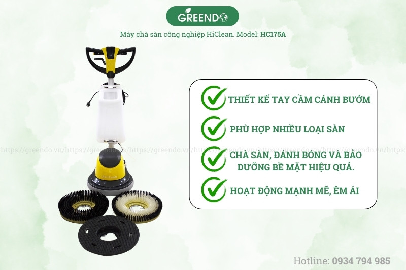 Máy chà sàn công nghiệp HiClean HC-175A