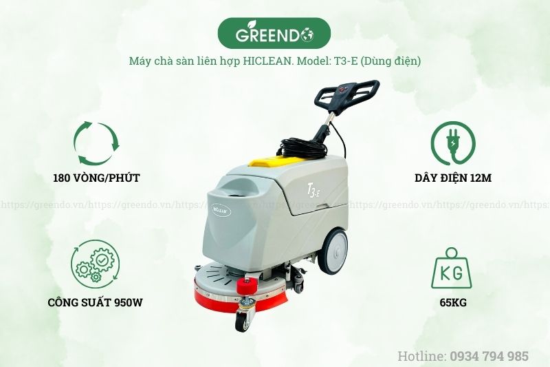 Máy chà sàn liên hợp HiClean T3-E