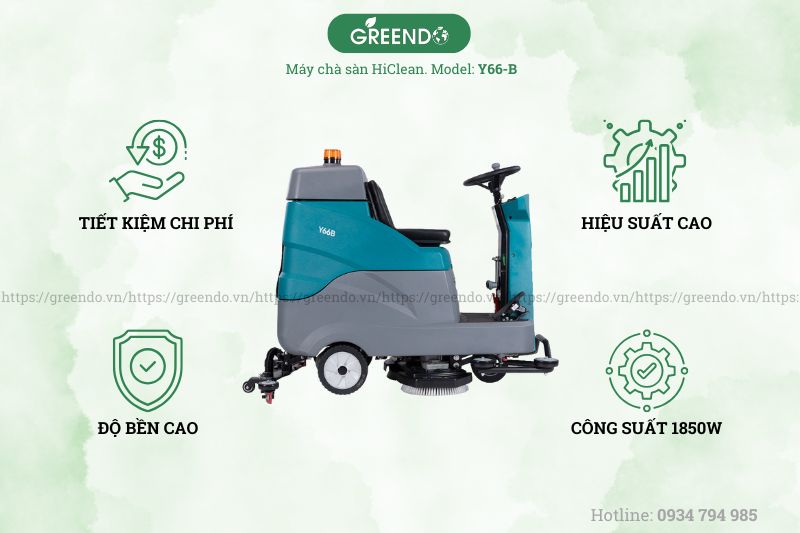 Máy chà sàn ngồi lái HiClean Y66B