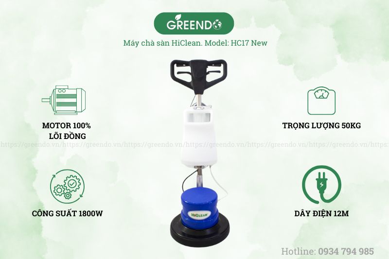 Máy chà sàn công nghiệp HiClean HC17 New