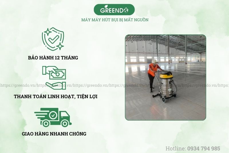 Máy hút bụi bị mất nguồn