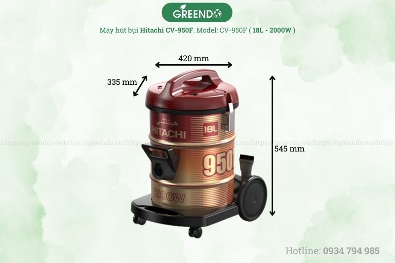Máy hút bụi Hitachi CV-950F