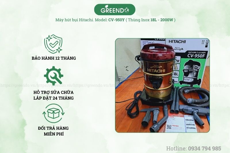 Máy hút bụi Hitachi CV-950Y