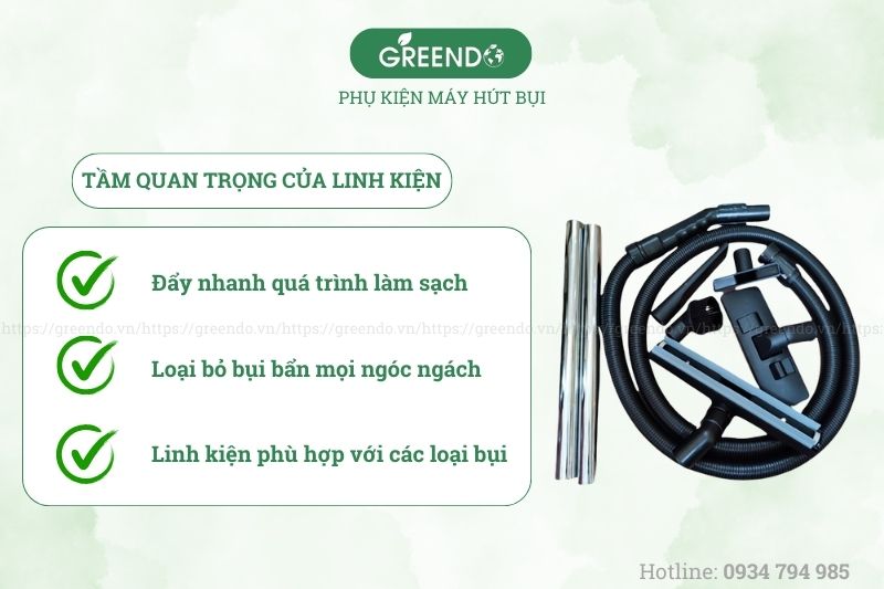 Tầm quan trọng của linh kiện máy hút bụi