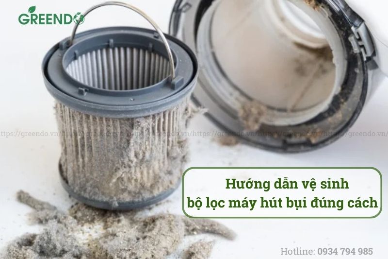 Vệ sinh bộ lọc máy hút bụi