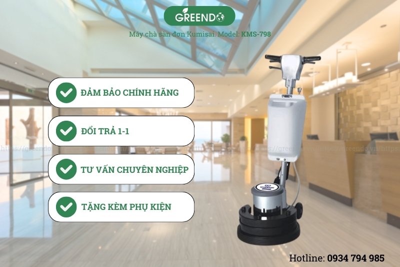Địa chỉ cung cấp máy chà sàn đơn Kumisai KMS-798