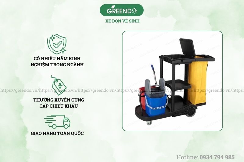 Địa chỉ cung cấp xe dọn vệ sinh chất lượng cao