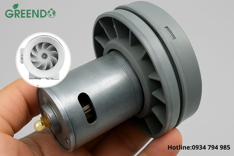 cấu tạo của motor máy hút bụi công nghiệp dung tích lớn