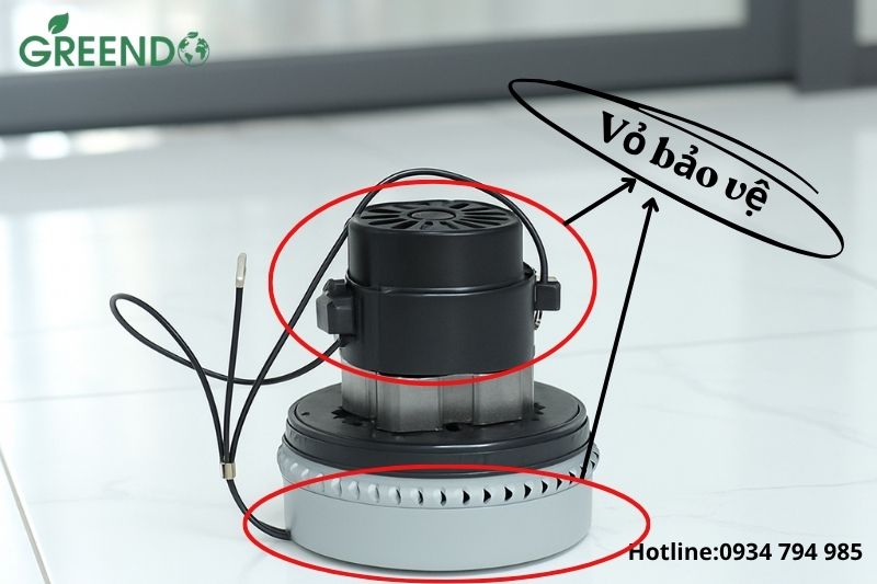 Bảo vệ các phần trong motor máy hút bụi